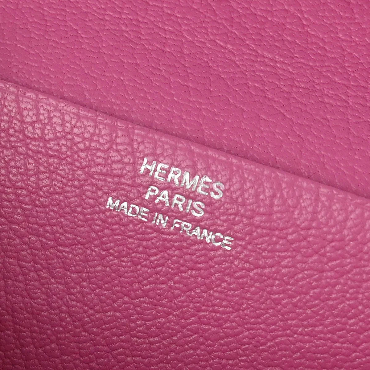 Hermes * 2006 Fuschia Pink Ostrich Bearn Soufre Long Wallet