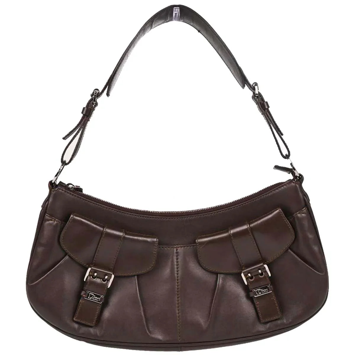 Christian Dior 2002 Brown Leather Handbag