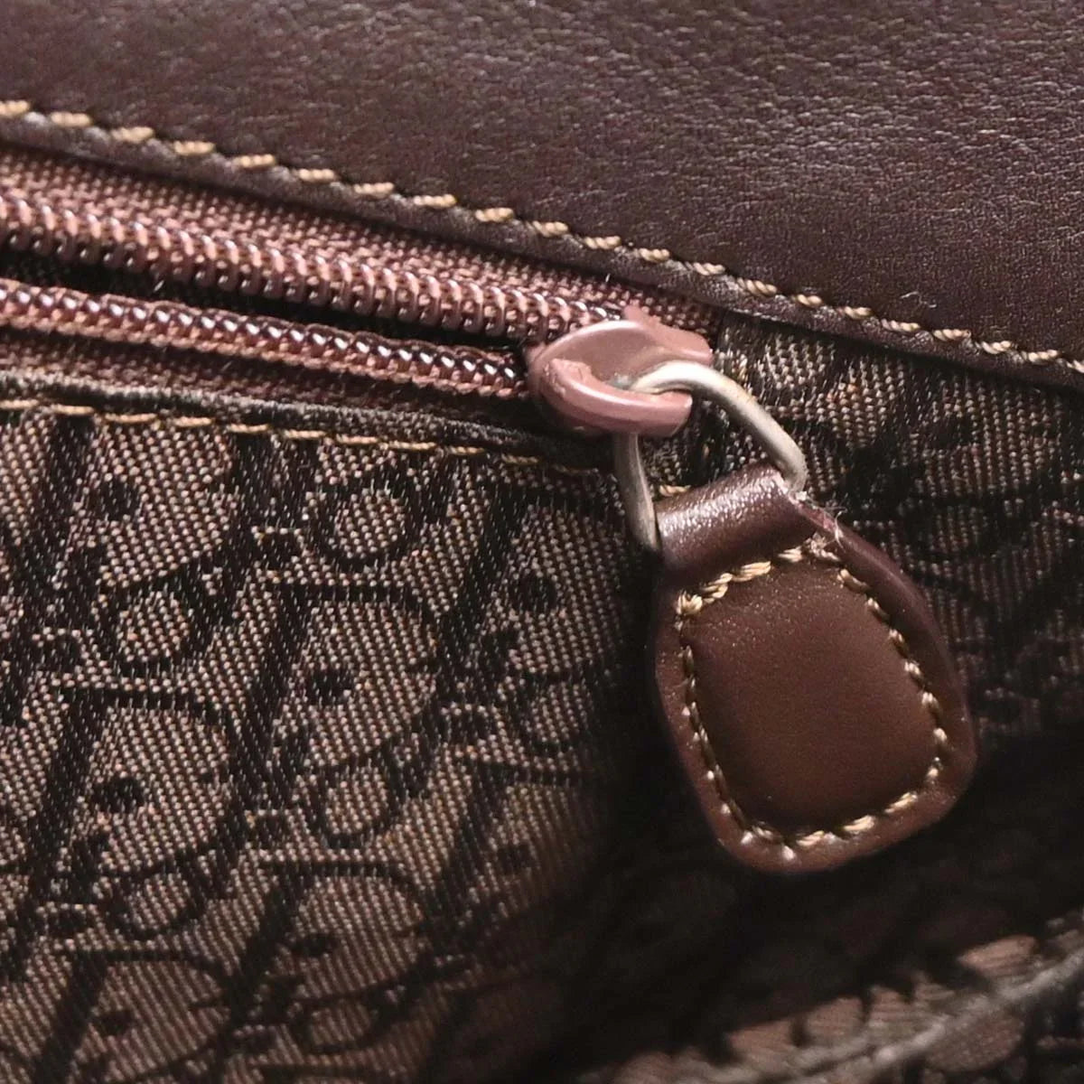Christian Dior 2002 Brown Leather Handbag