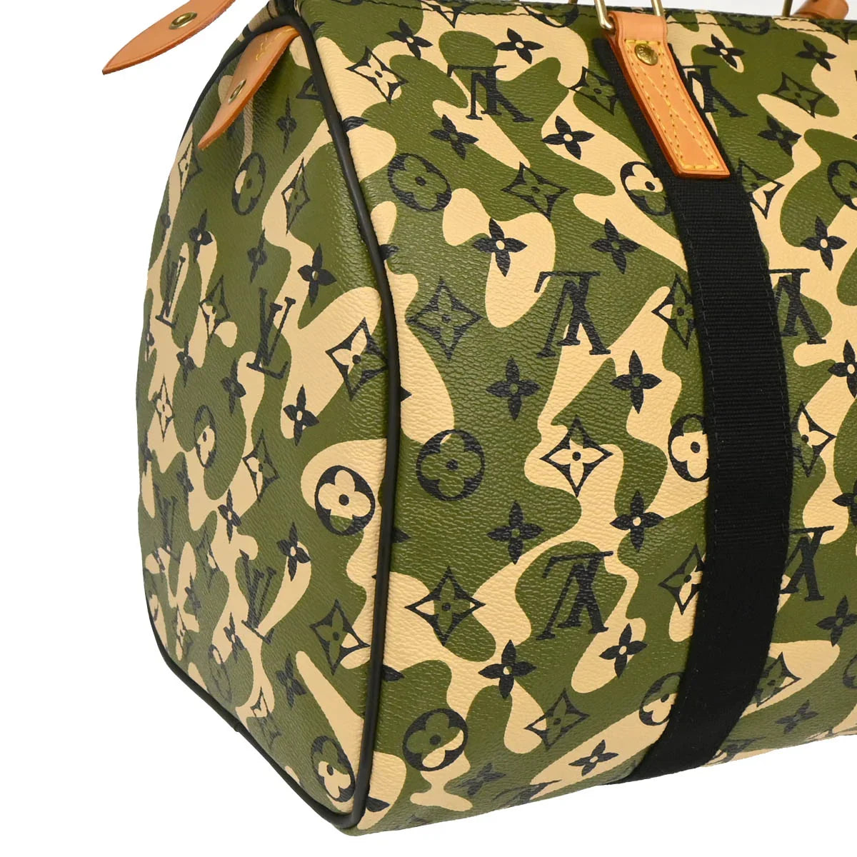 Louis Vuitton 2008 Green Monogramouflage Speedy 35 Handbag M95773