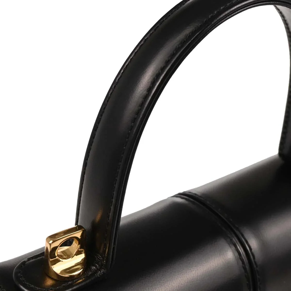 Yves Saint Laurent Black Leather 2way Shoulder Handbag