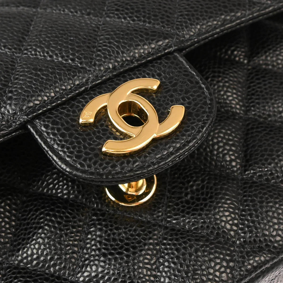 Chanel 2003-2004 Black Calfskin Small Classic Double Flap Shoulder Bag