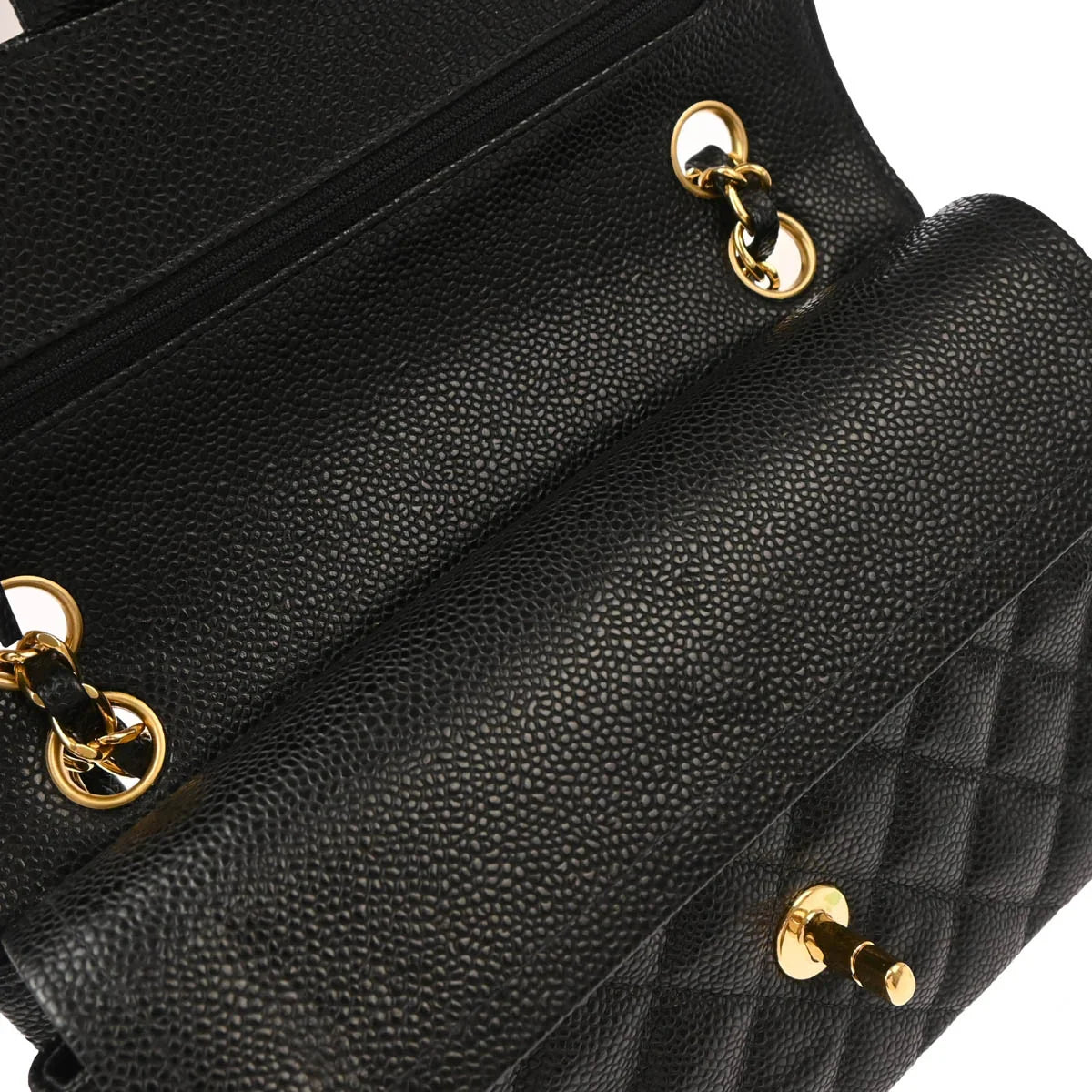 Chanel 2003-2004 Black Calfskin Small Classic Double Flap Shoulder Bag