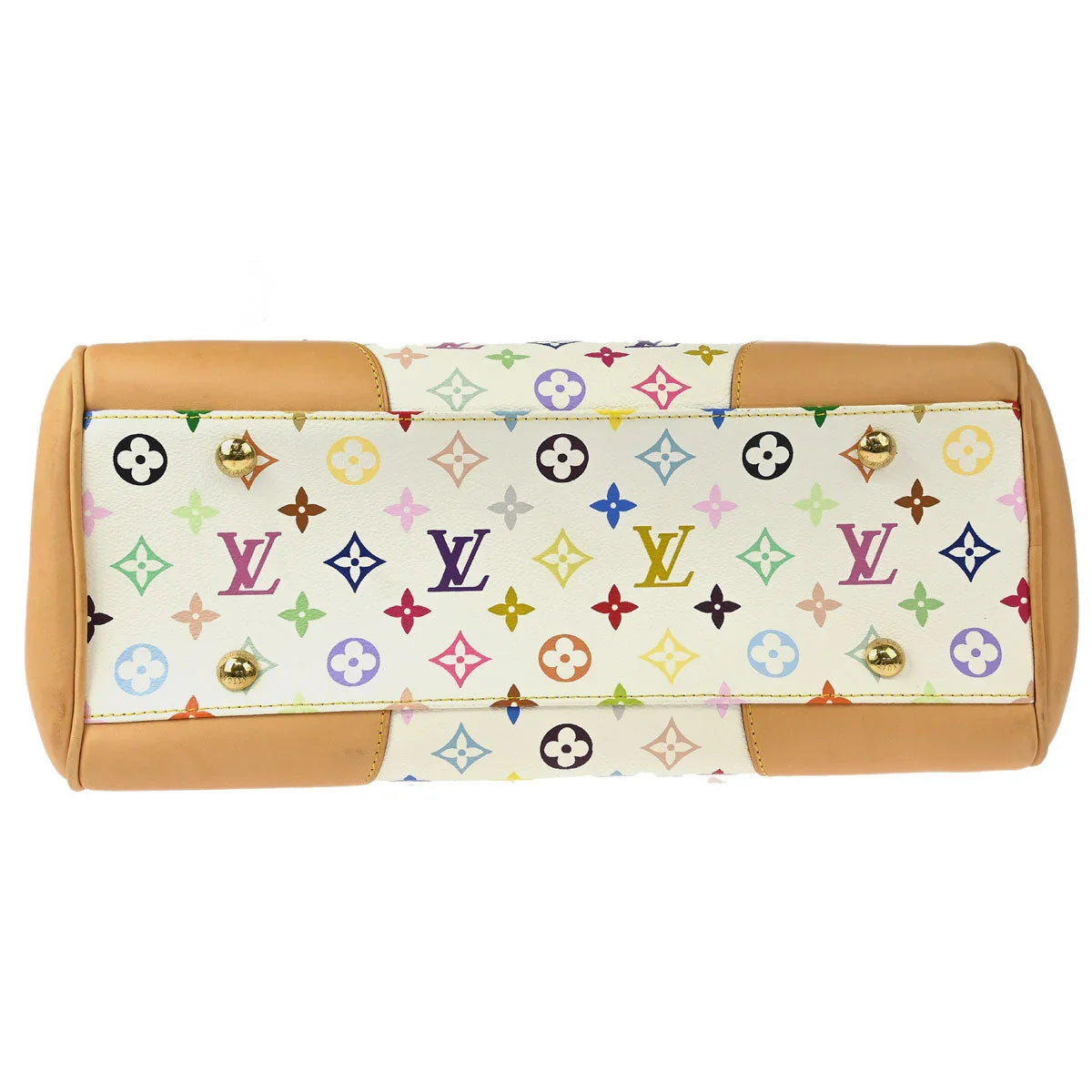 Louis Vuitton 2008 White Monogram Multicolor Beverly GM Handbag M40201