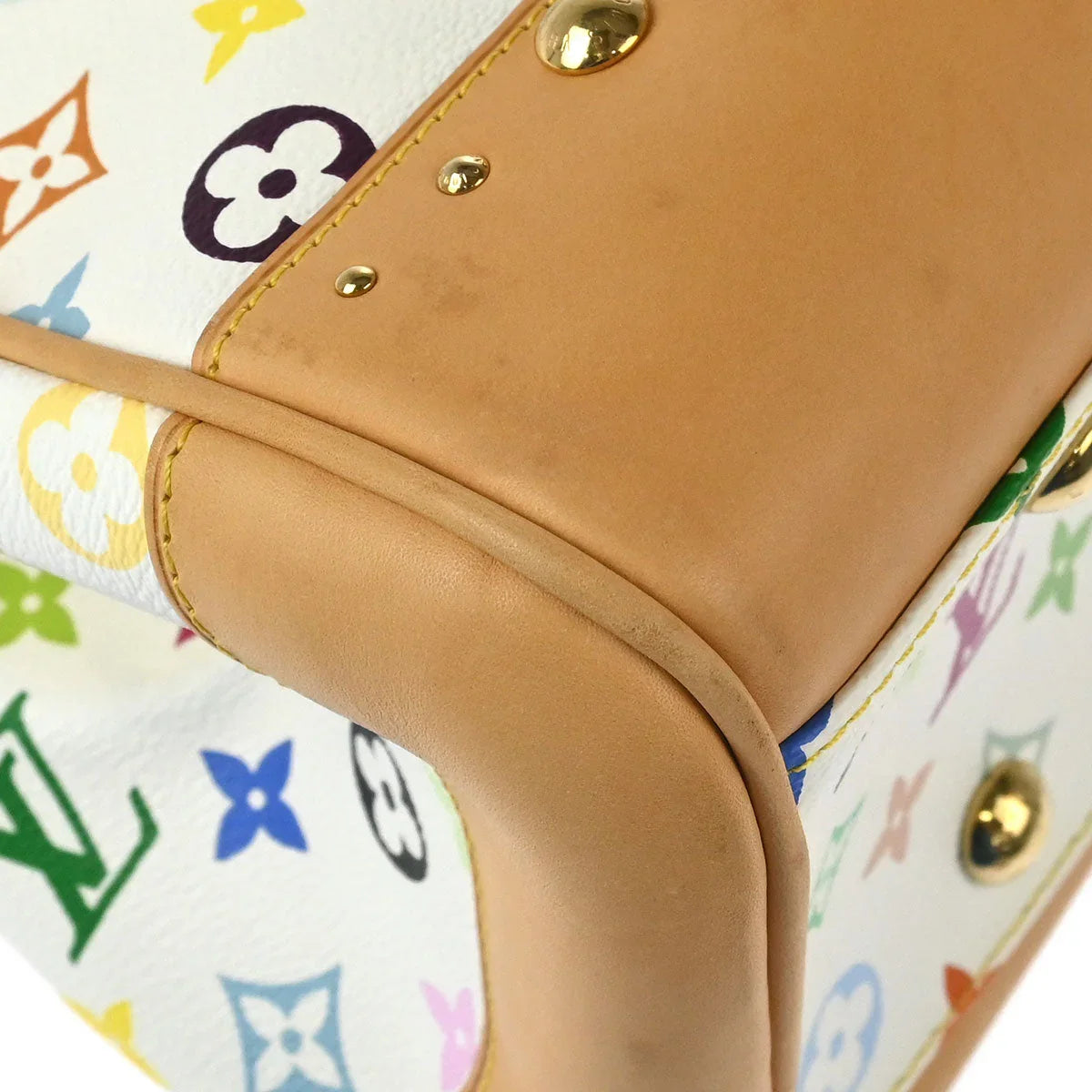 Louis Vuitton 2008 White Monogram Multicolor Beverly GM Handbag M40201