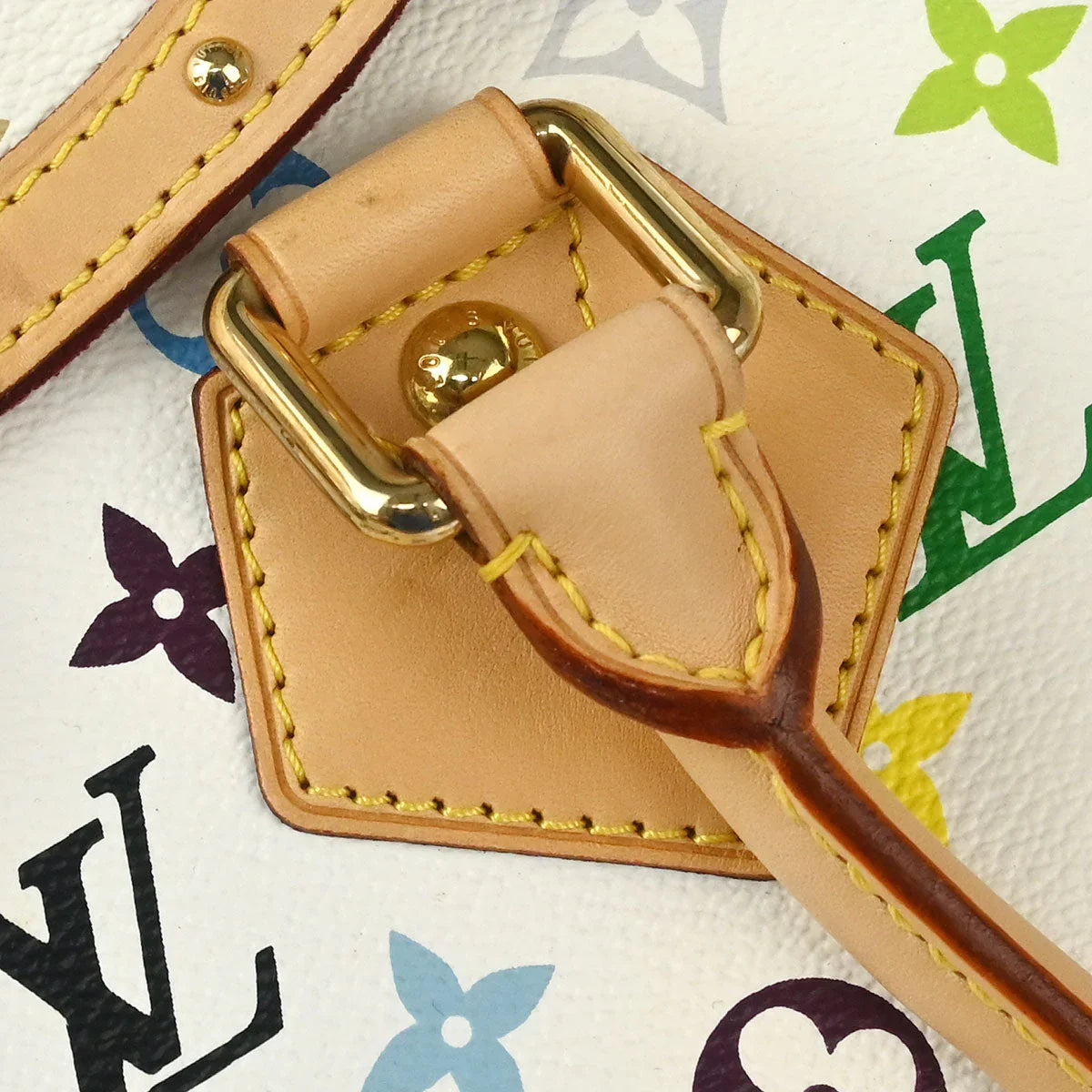 Louis Vuitton 2008 White Monogram Multicolor Beverly GM Handbag M40201