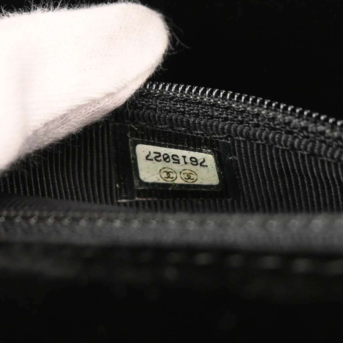 Chanel 2002-2003 Black Velvet Chain Handbag