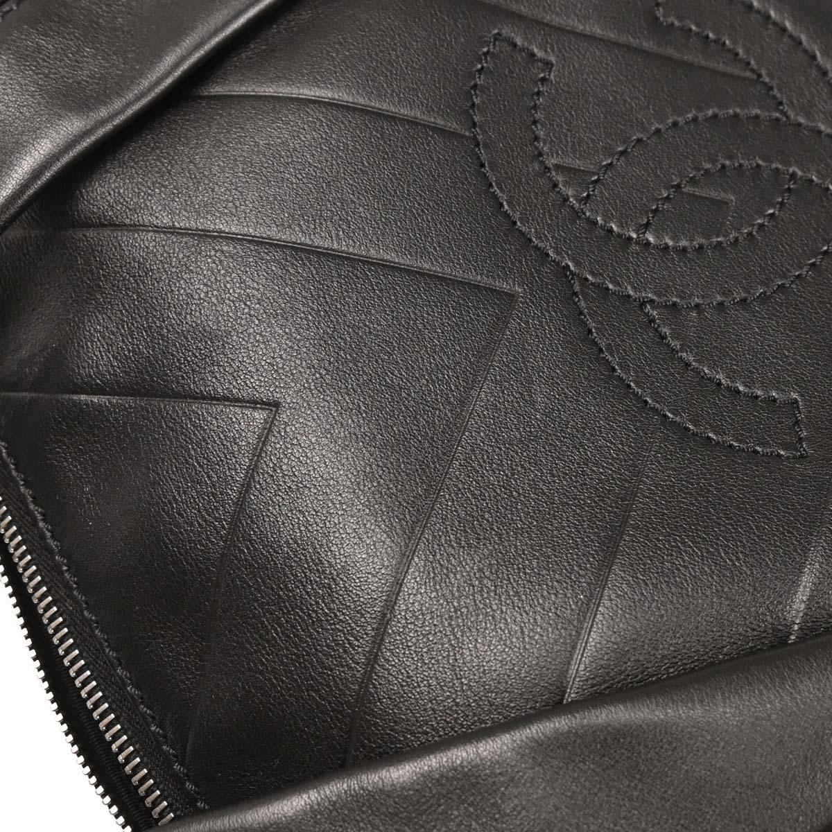 Chanel 2005-2006 Black Lambskin Chevron Handbag