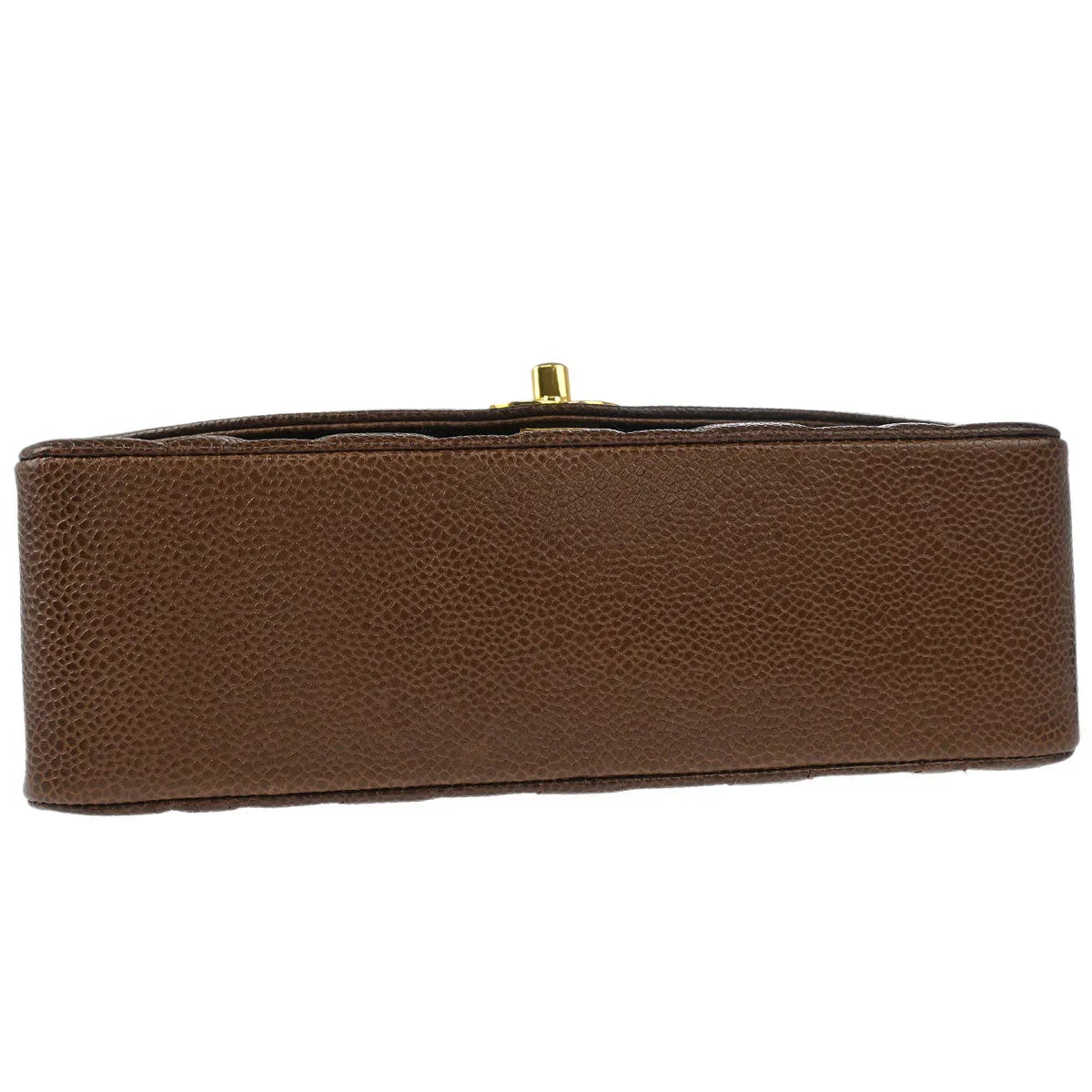 Chanel 1991-1994 Brown Caviar Small Diana Shoulder Bag
