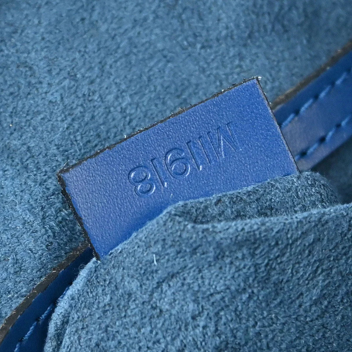 Louis Vuitton 1998 Blue Epi Alma Handbag M52145