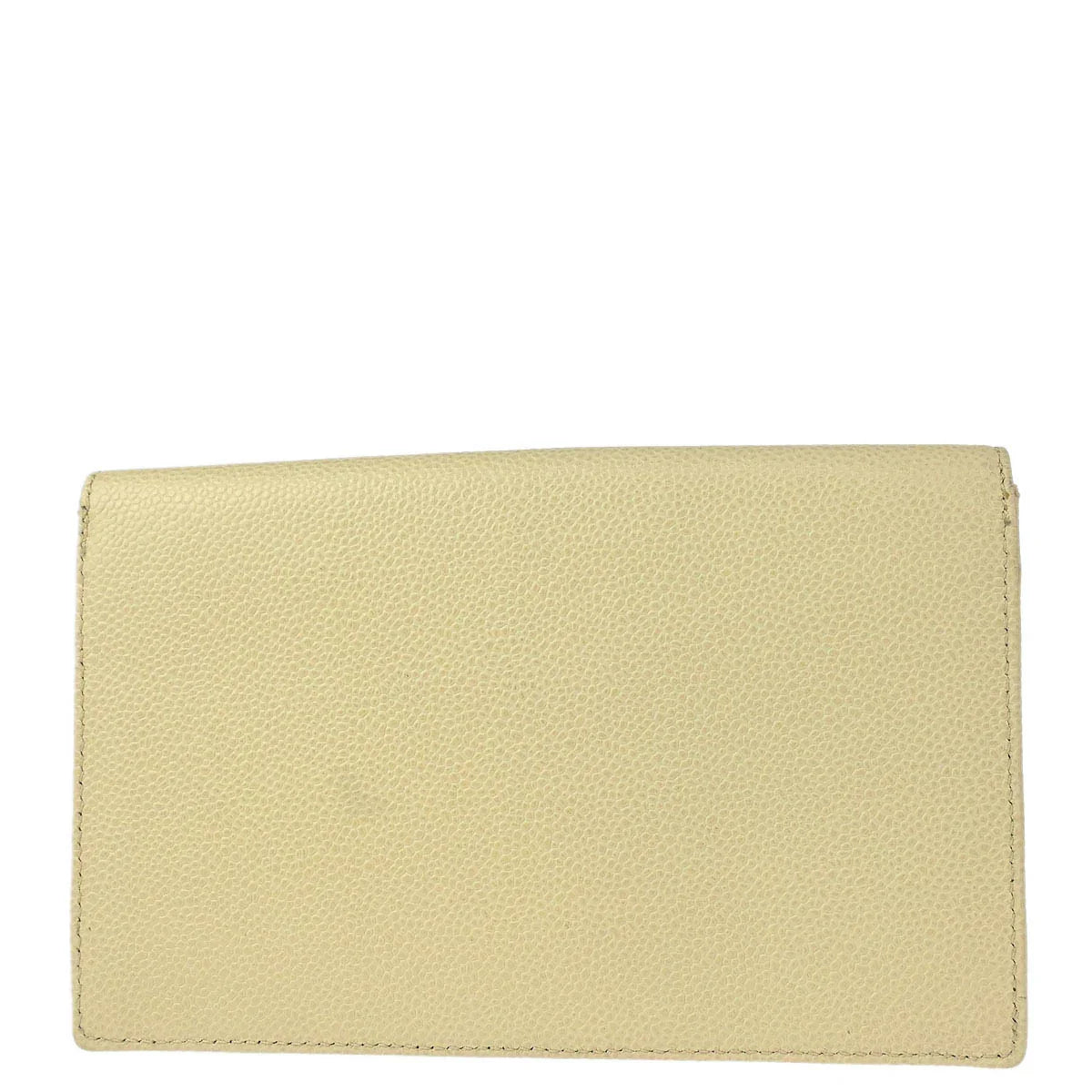 Chanel 2000-2002 Ivory Caviar Wallet