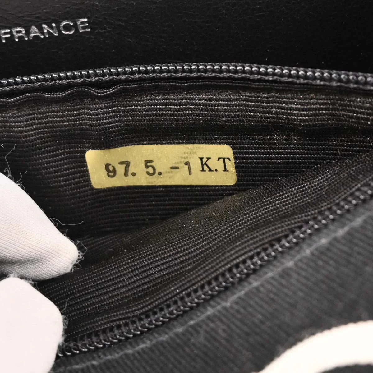 Chanel 1996-1997 Black Canvas Chain Handbag