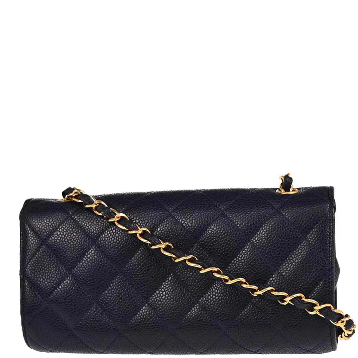 Chanel 1994-1996 Navy Caviar Shoulder Bag