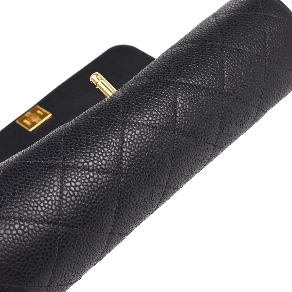 Chanel 1994-1996 Navy Caviar Shoulder Bag