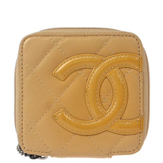 Chanel 2005-2006 Beige Calfskin Cambon Ligne Pouch