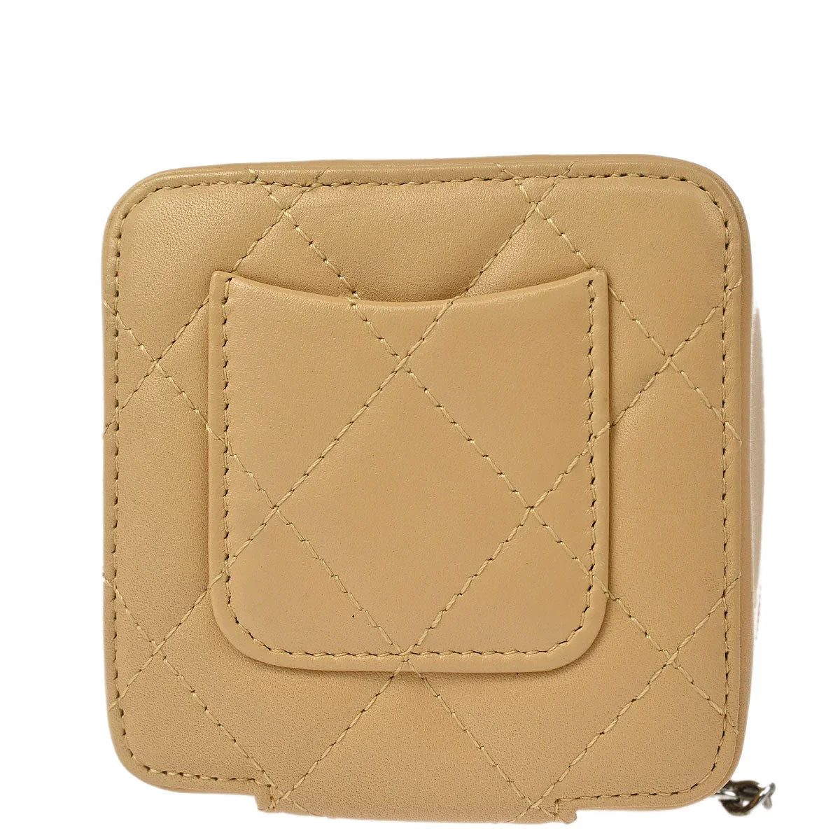 Chanel 2005-2006 Beige Calfskin Cambon Ligne Pouch