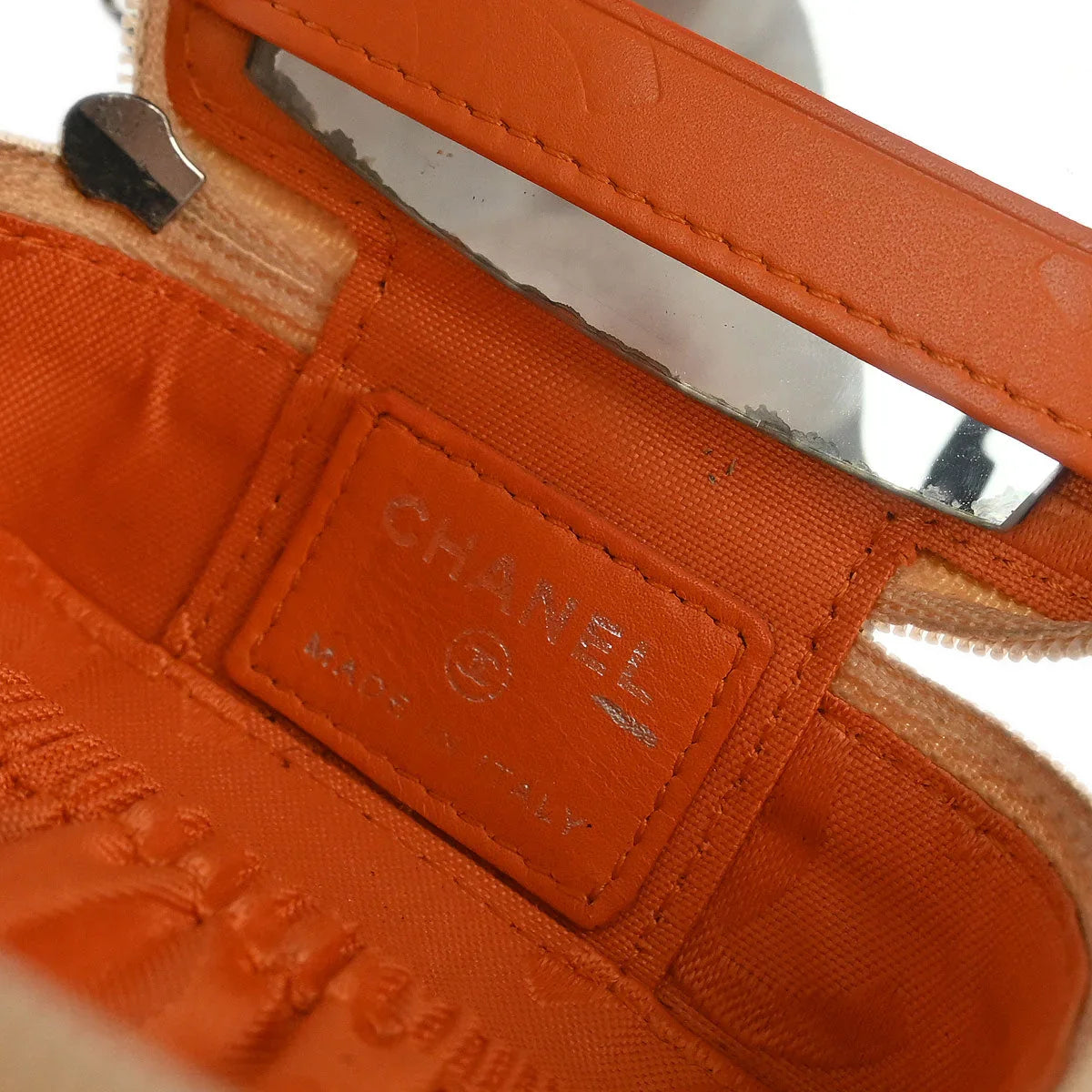 Chanel 2005-2006 Beige Calfskin Cambon Ligne Pouch