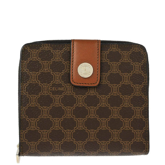 Celine Brown PVC Macadam Wallet Purse