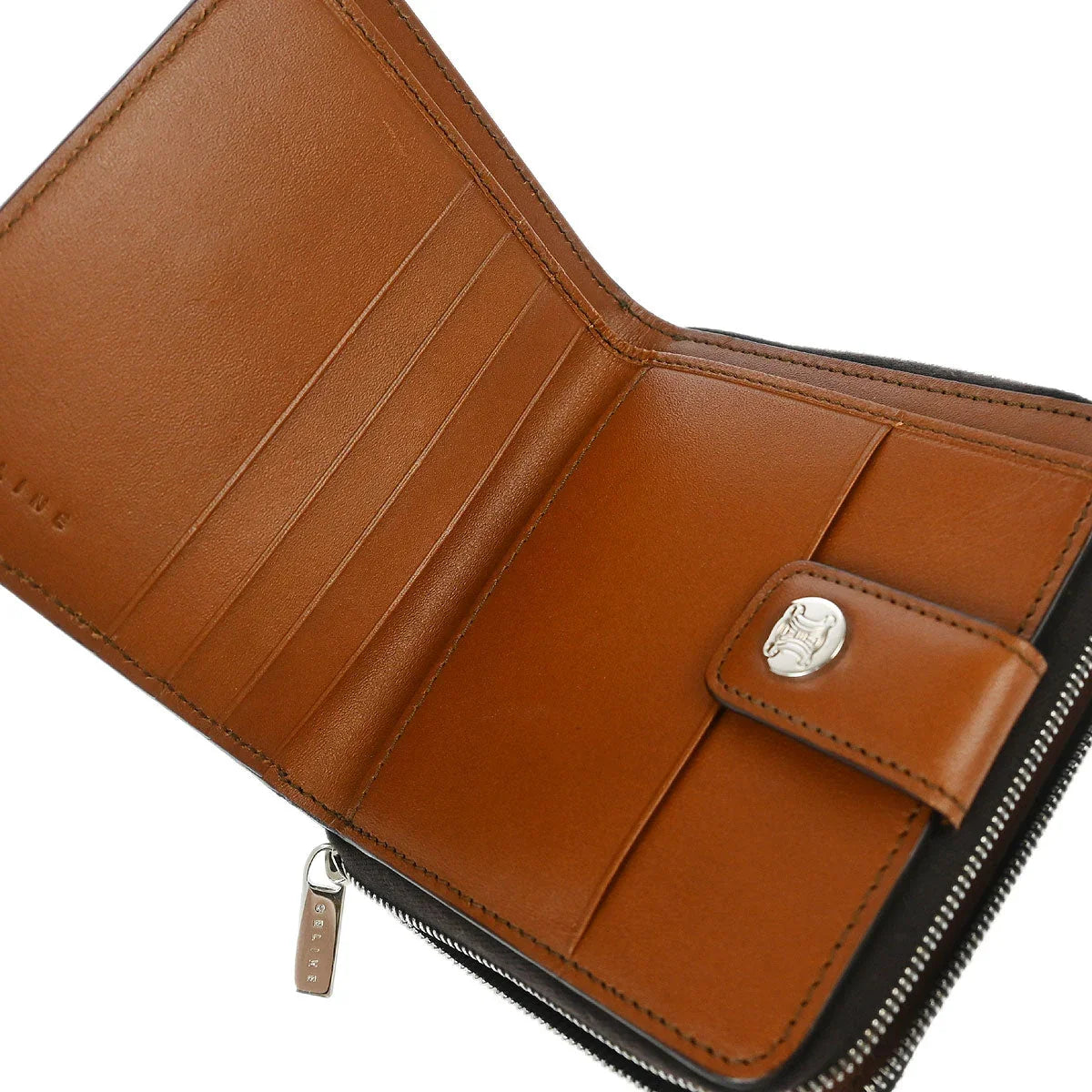 Celine Brown PVC Macadam Wallet Purse