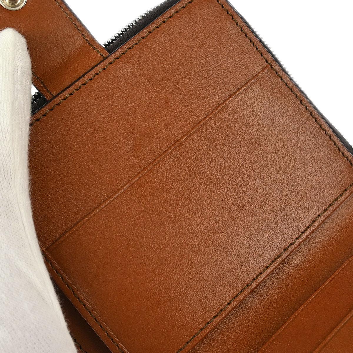 Celine Brown PVC Macadam Wallet Purse
