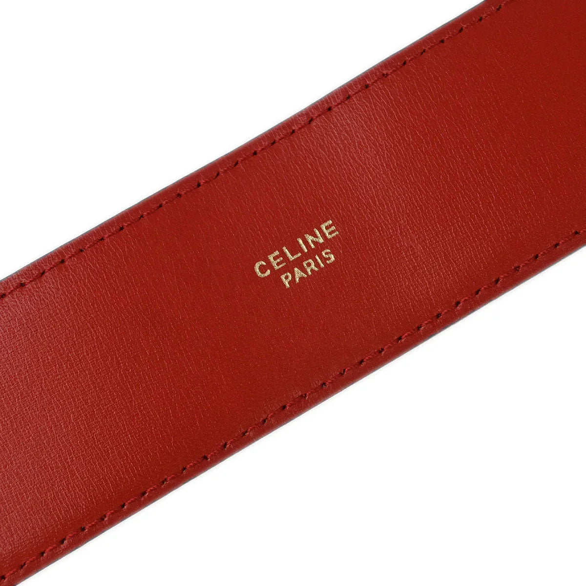 Celine Red Leather Belt #70 Small Good