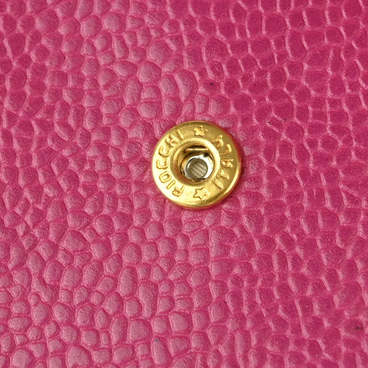 Chanel 1991-1994 Pink Caviar Cigarette Case Key Holder Small Good