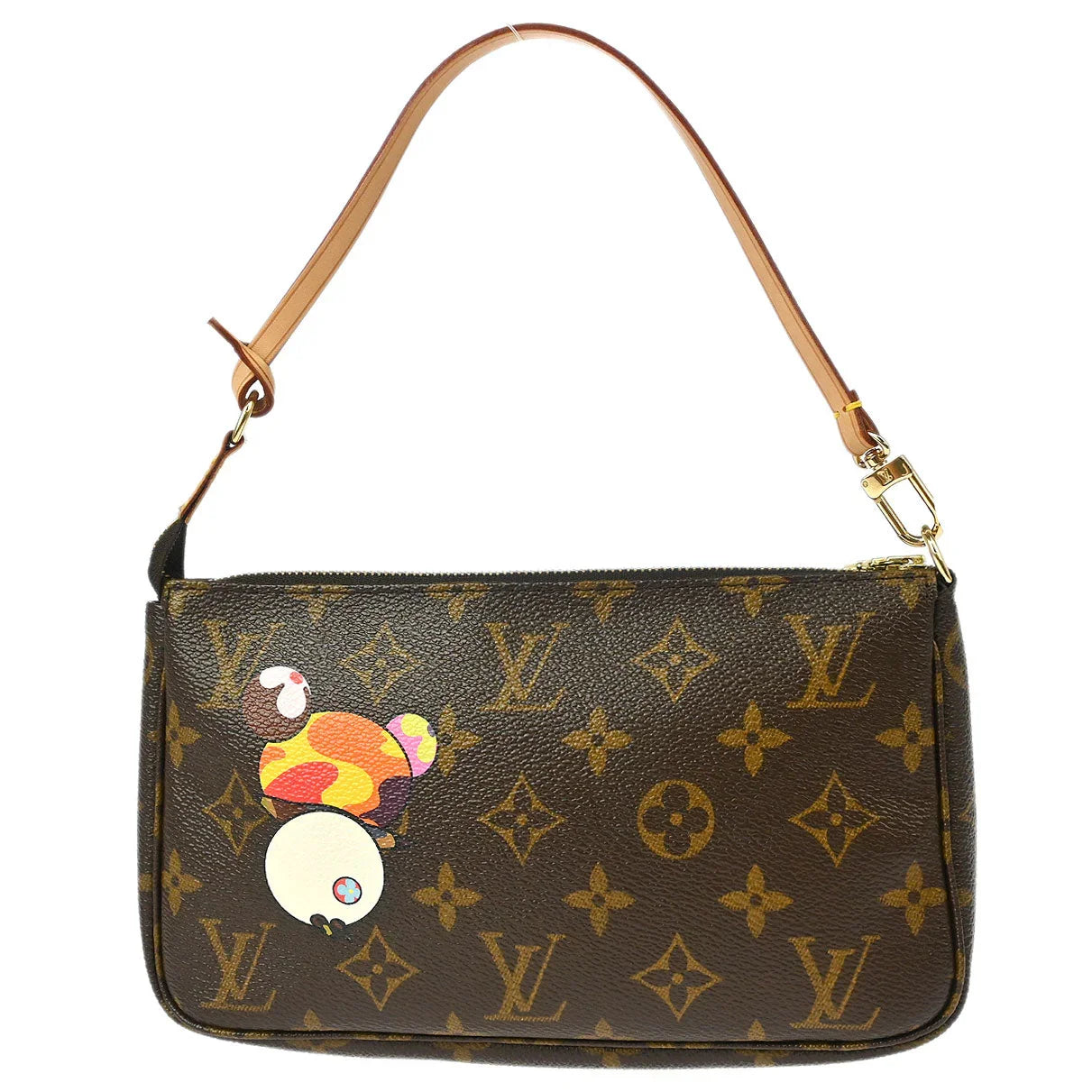Louis Vuitton 2004 Monogram Panda Pochette Accessoires Handbag M51981
