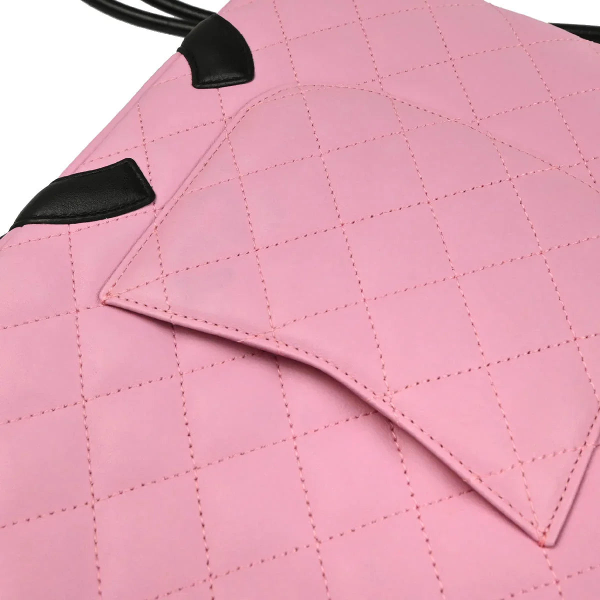 Chanel 2005-2006 Pink Black Calfskin Cambon Ligne Crossbody Bag