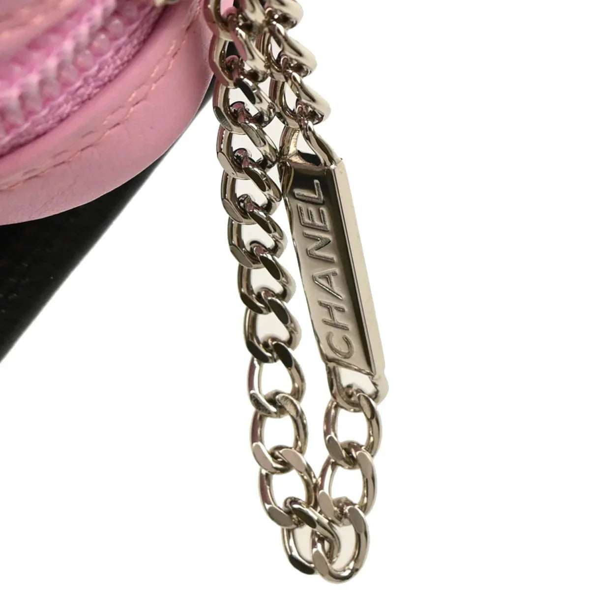 Chanel 2005-2006 Pink Black Calfskin Cambon Ligne Crossbody Bag