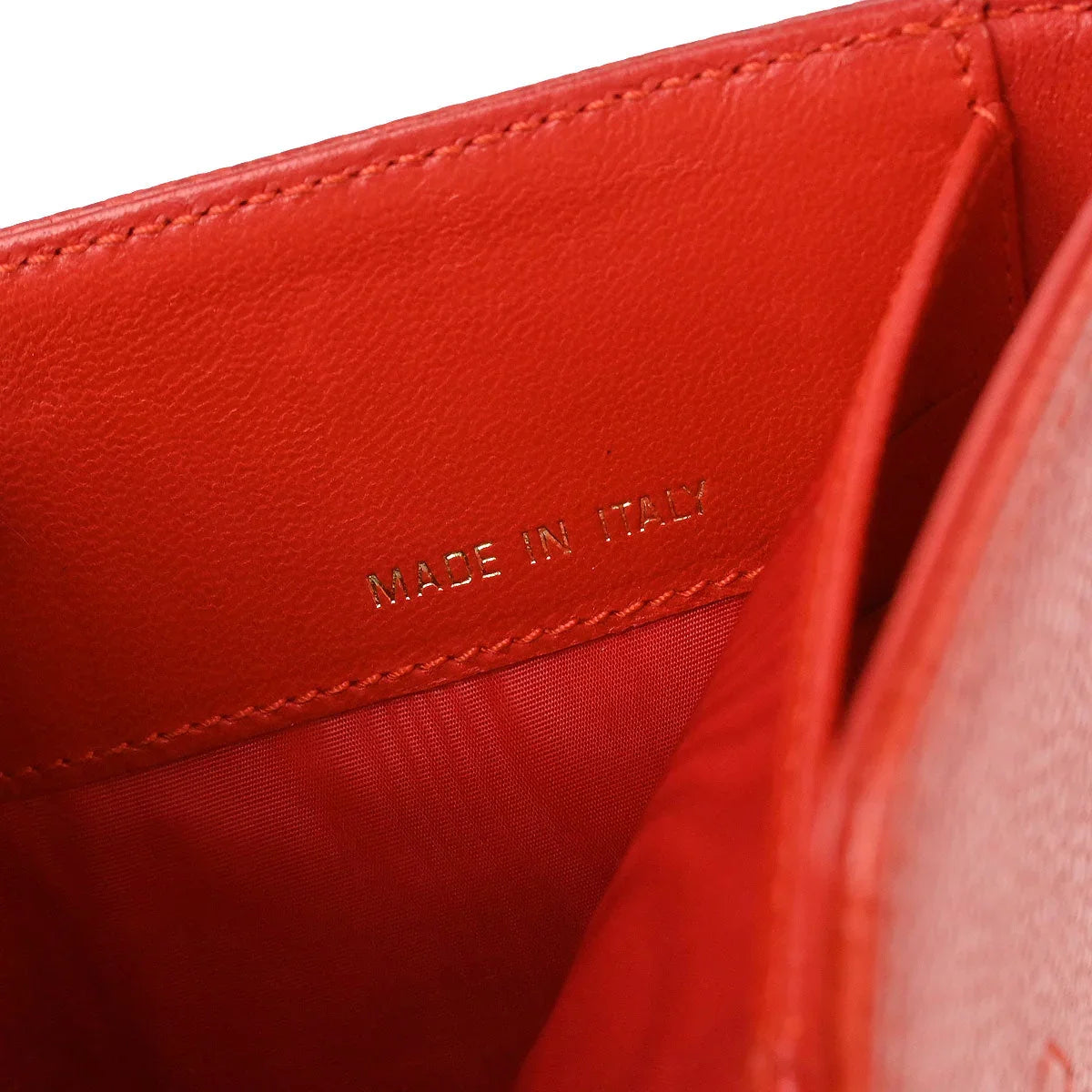 Chanel 1997-1999 Vermilion Red Caviar Long Trifold Wallet Purse