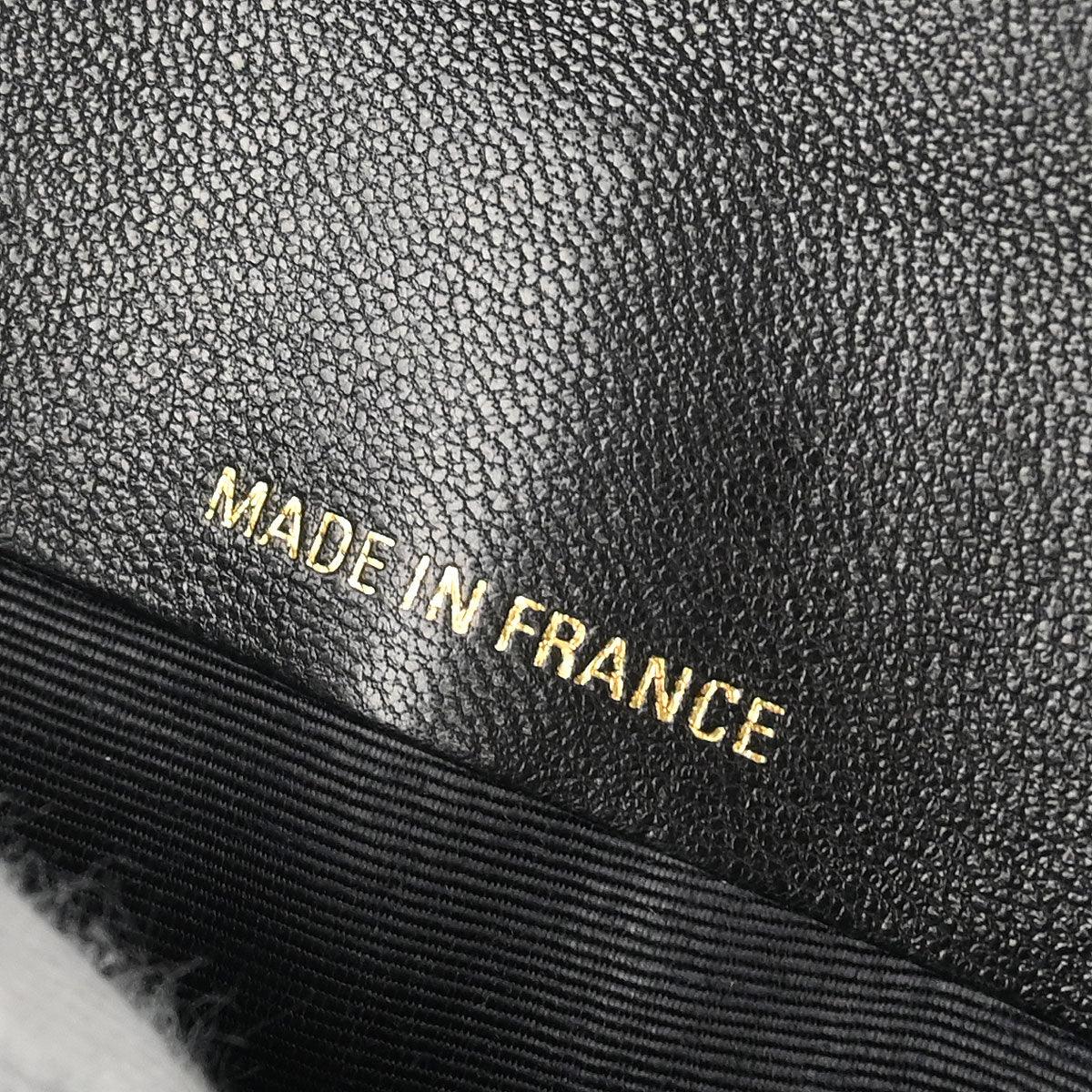 Chanel 1996-1997 Black Caviar Bicolore Long Wallet