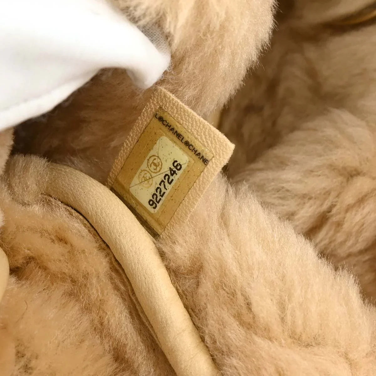 Chanel 2005-2006 Brown Calfskin Wool Handbag
