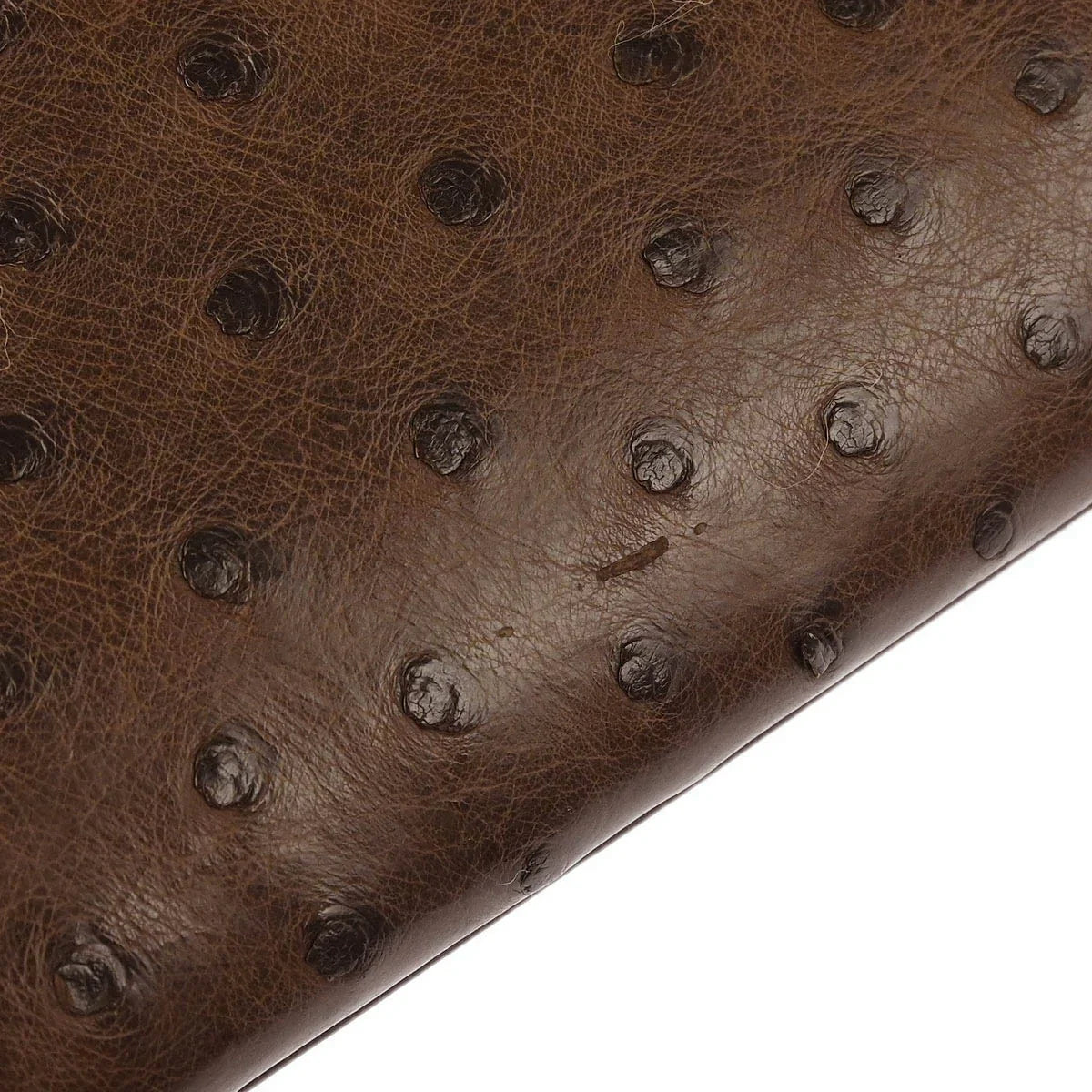 Hermes * Marron Fonce Ostrich Drag 27 Handbag