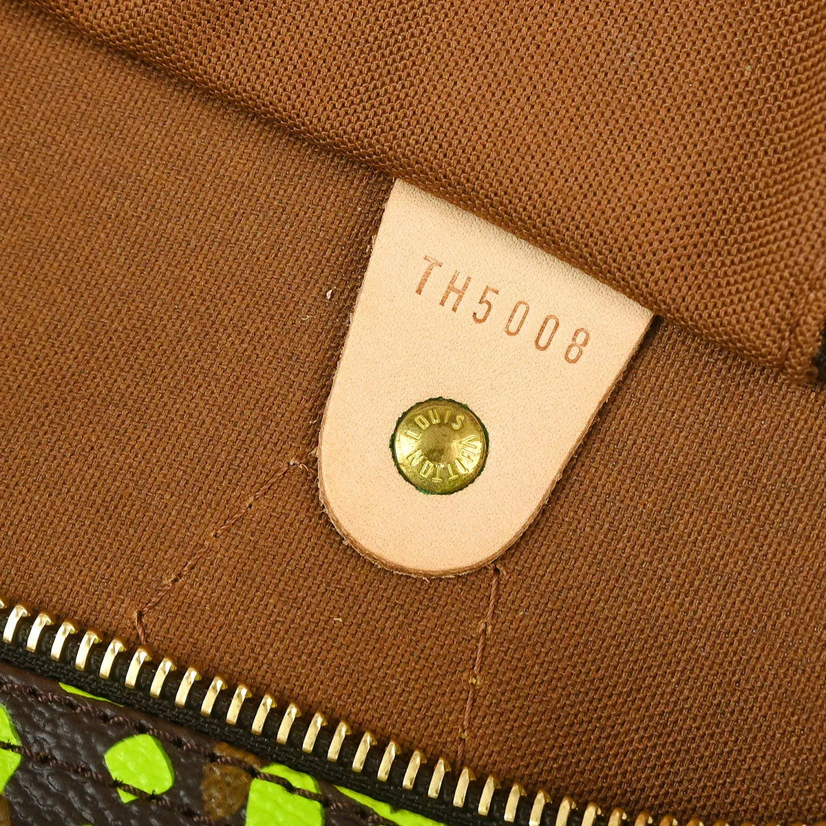 Louis Vuitton 2008 Green Monogram Graffiti Speedy 30 Handbag M93706