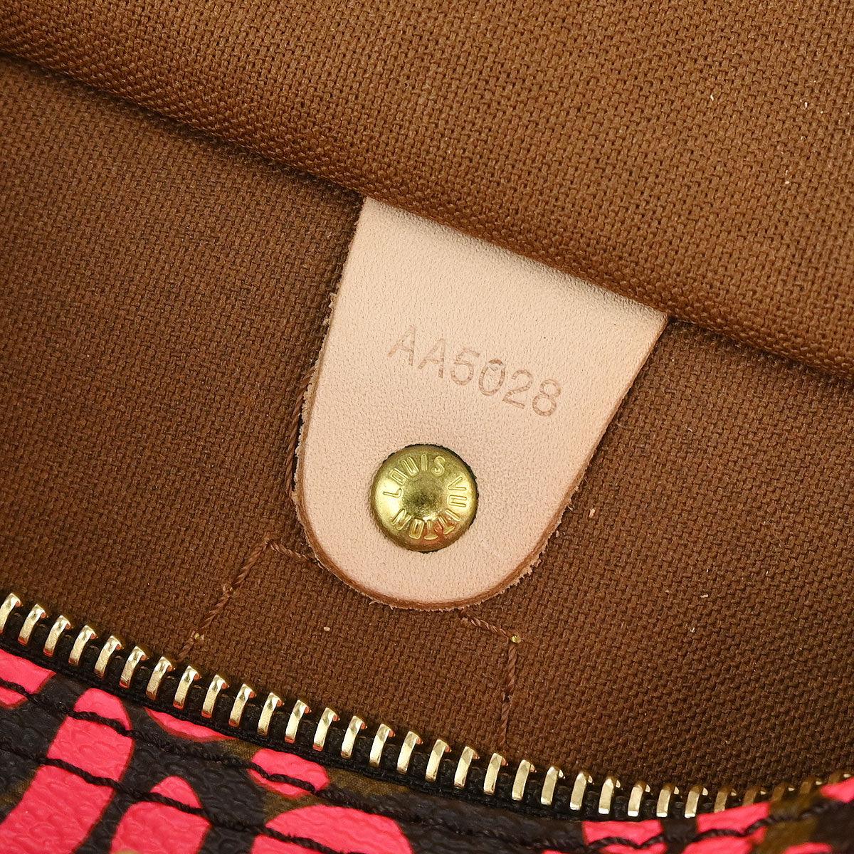 Louis Vuitton 2008 Pink Monogram Graffiti Speedy 30 Handbag M93704