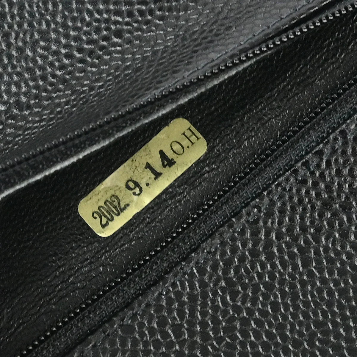 Chanel 2002-2003 Black Caviar Medium Classic Double Flap Shoulder Bag