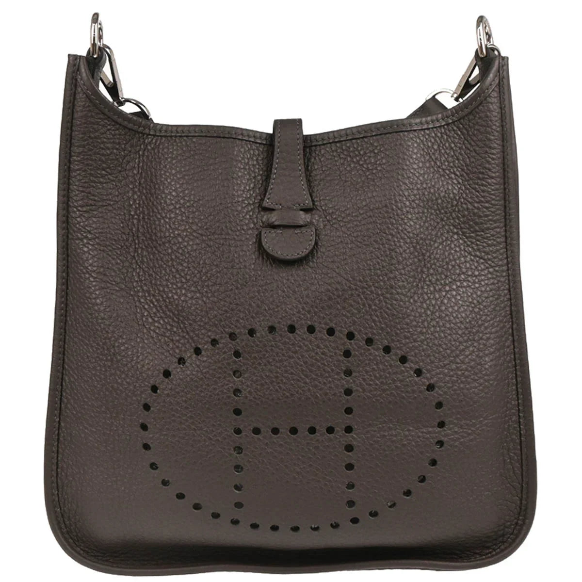 Hermes 2004 Ebene Taurillon Clemence Evelyne 1 PM Shoulder Bag