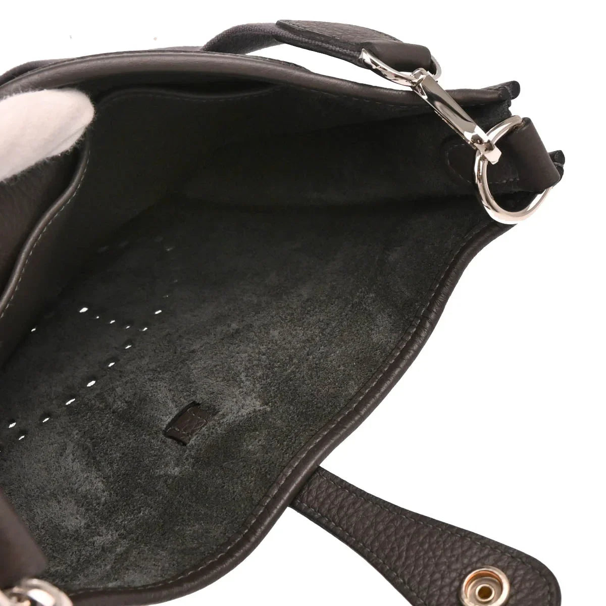 Hermes 2004 Ebene Taurillon Clemence Evelyne 1 PM Shoulder Bag