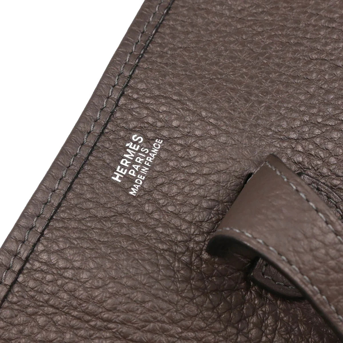 Hermes 2004 Ebene Taurillon Clemence Evelyne 1 PM Shoulder Bag