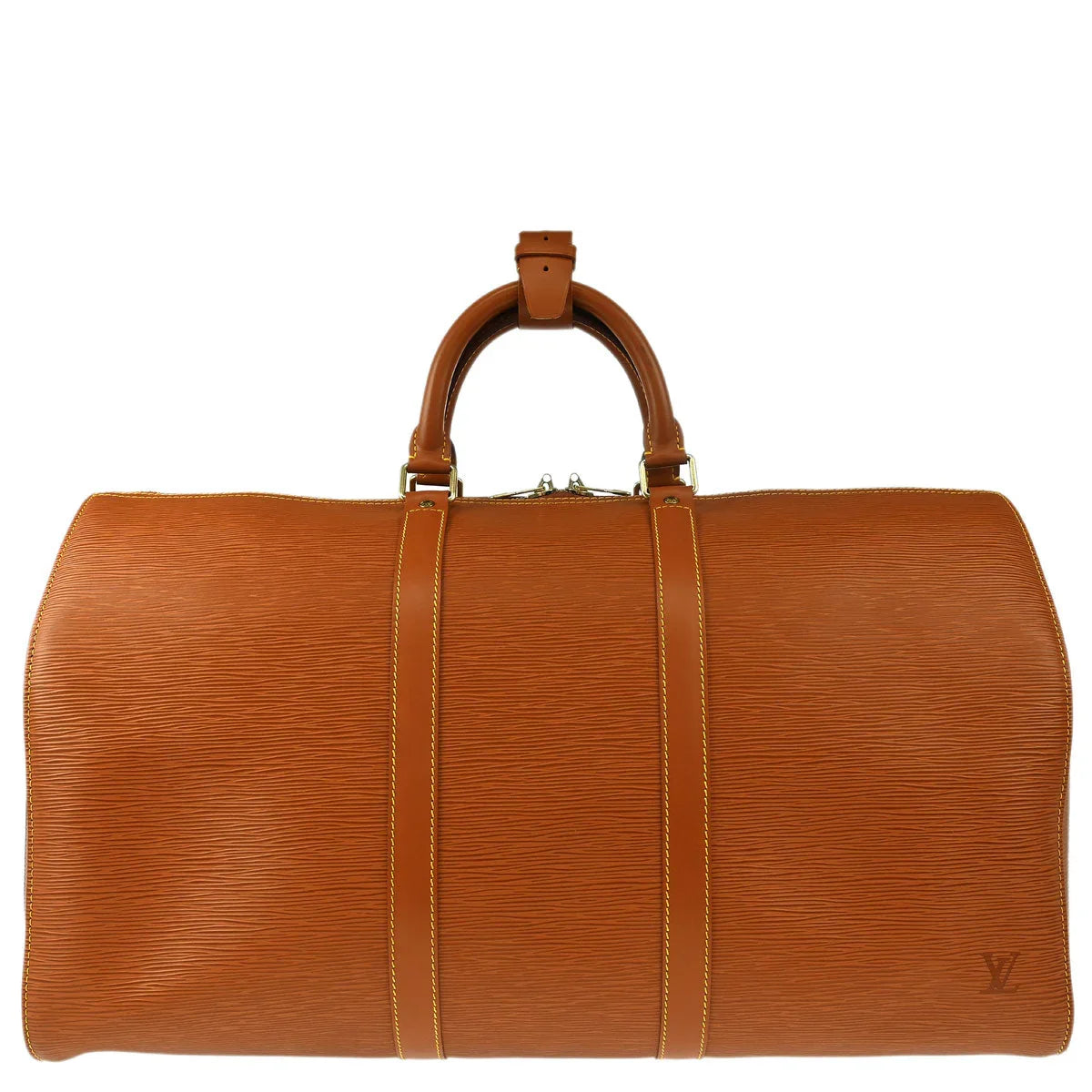 Louis Vuitton 1997 Brown Epi Keepall 50 Travel Handbag M42968