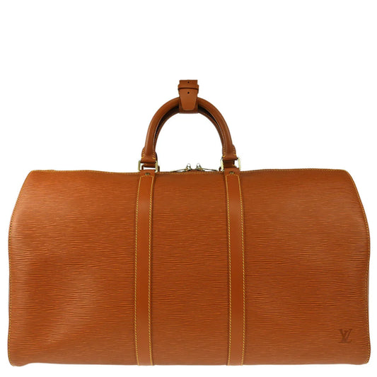 Louis Vuitton 1997 Brown Epi Keepall 50 Travel Handbag M42968