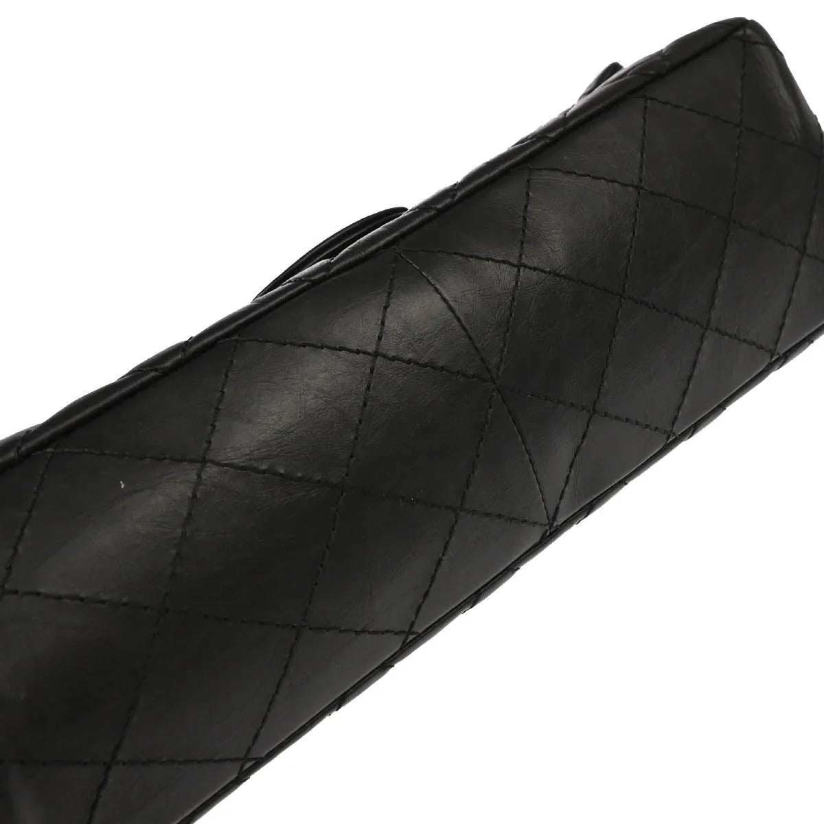 Chanel 2009-2010 Black Calfskin 2.55 Classic Double Flap Shoulder Bag