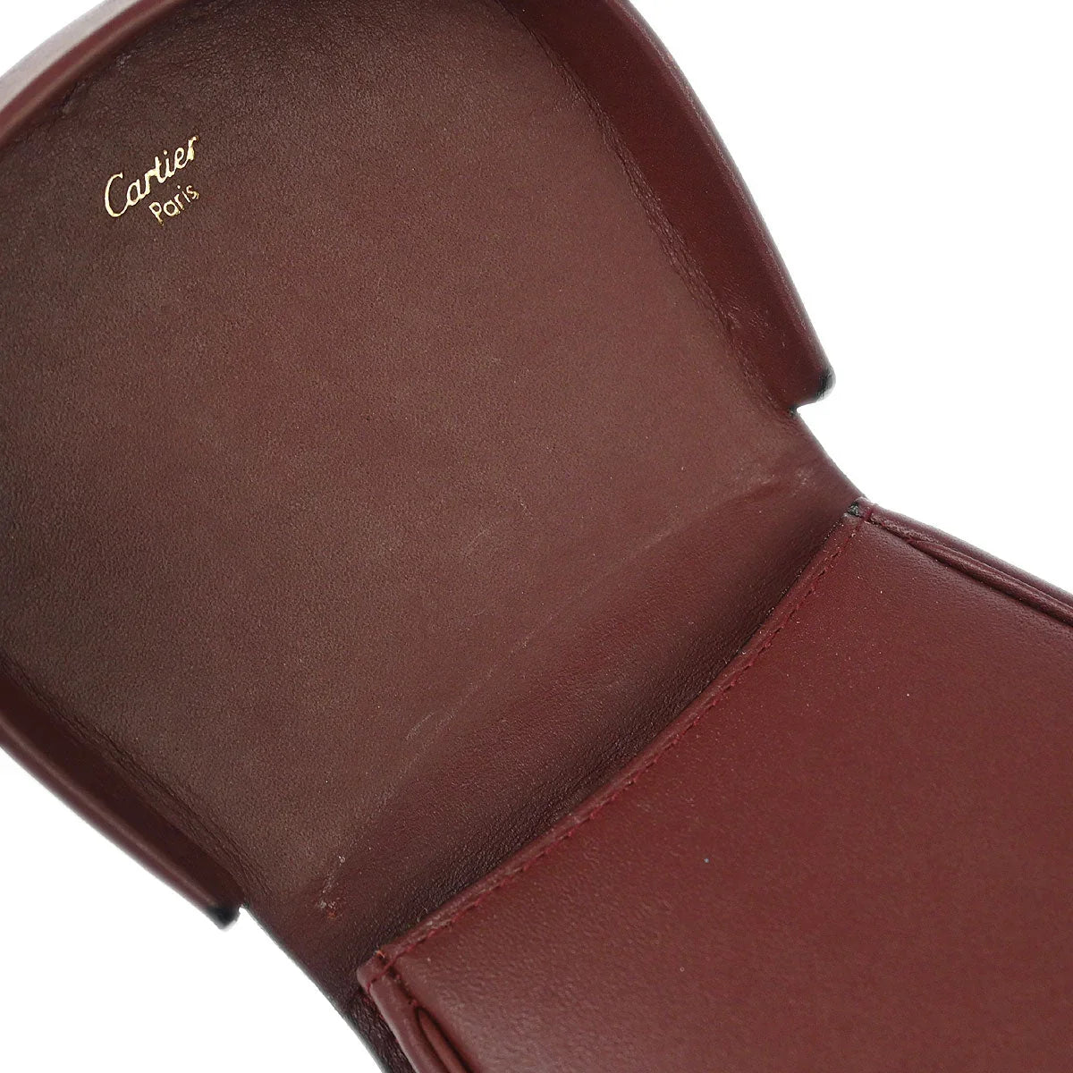 Cartier Must de Cartier Bordeaux Coin Purse Wallet