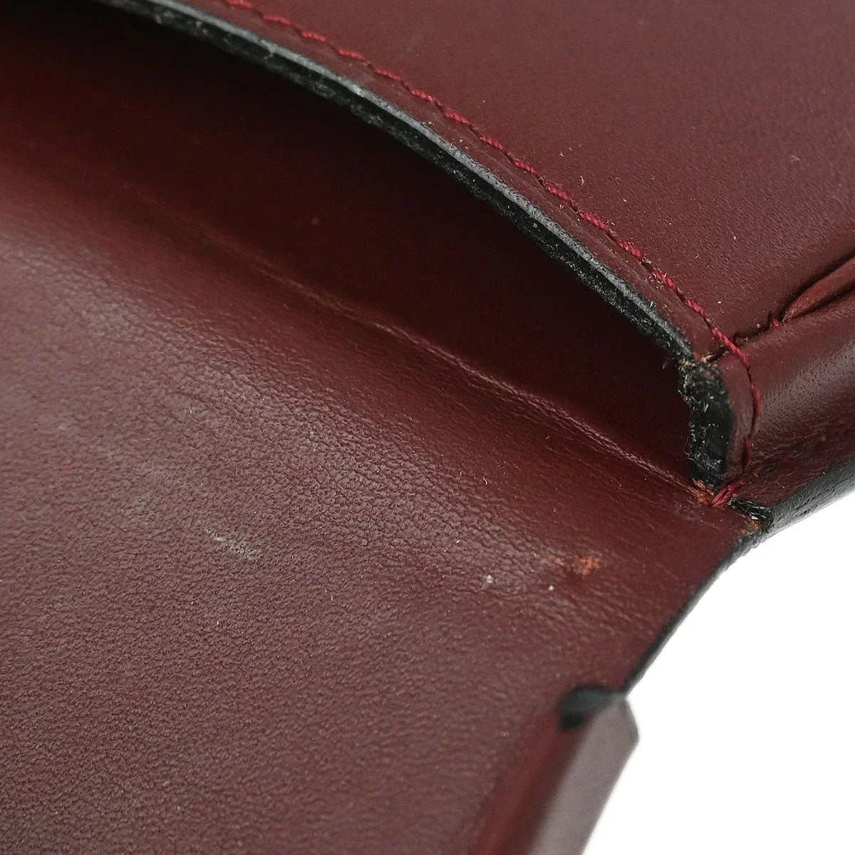 Cartier Must de Cartier Bordeaux Coin Purse Wallet