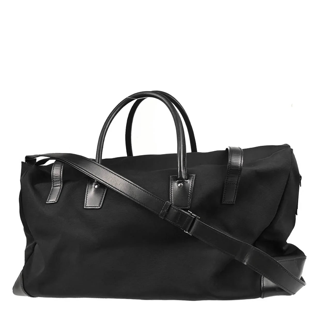 Gucci Black Canvas 2way Duffle Shoulder Handbag