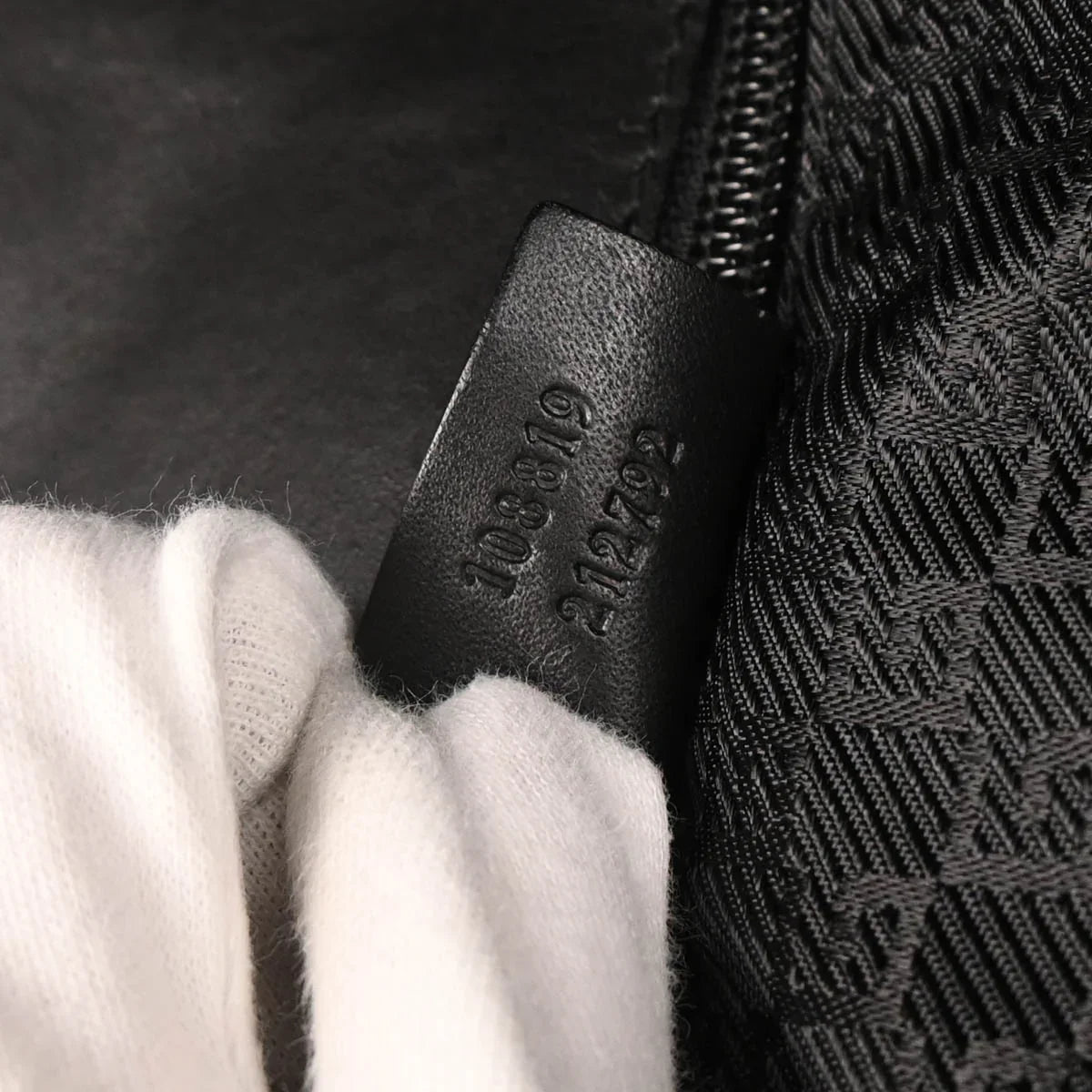 Gucci Black Canvas 2way Duffle Shoulder Handbag