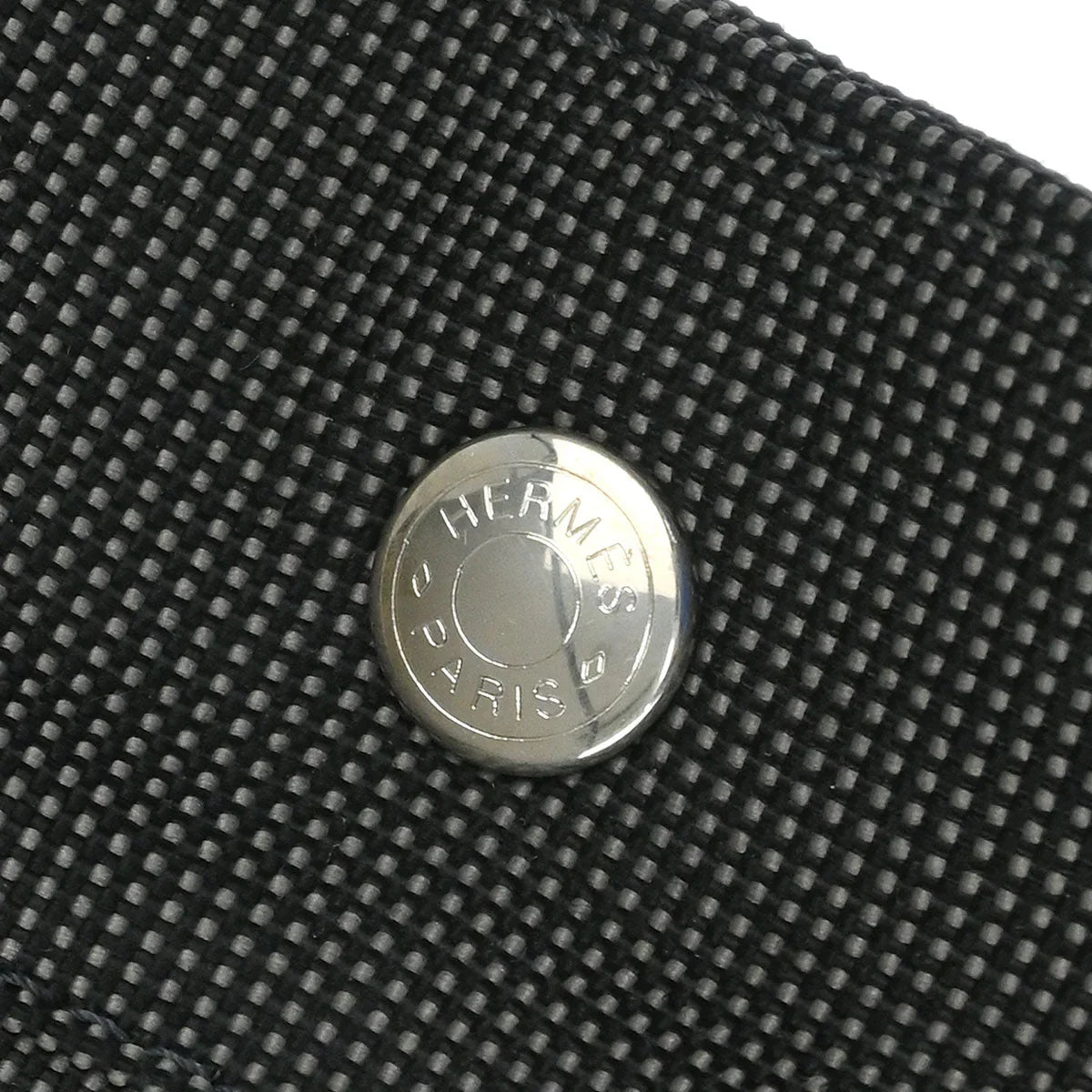 Hermes Gray Canvas Herline Tote TGM Handbag