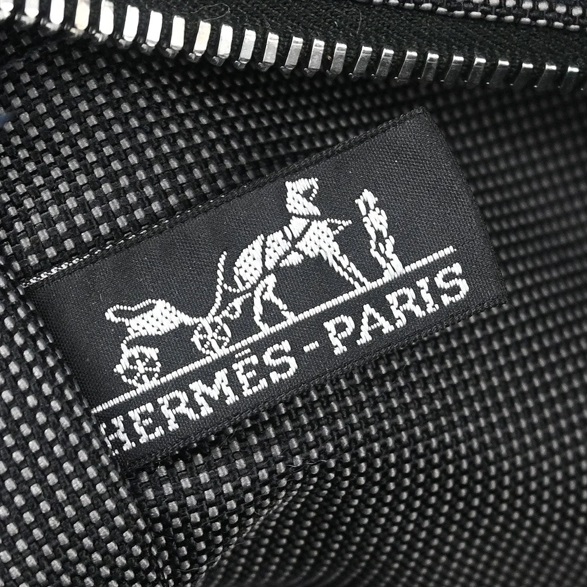 Hermes Gray Canvas Herline Tote TGM Handbag