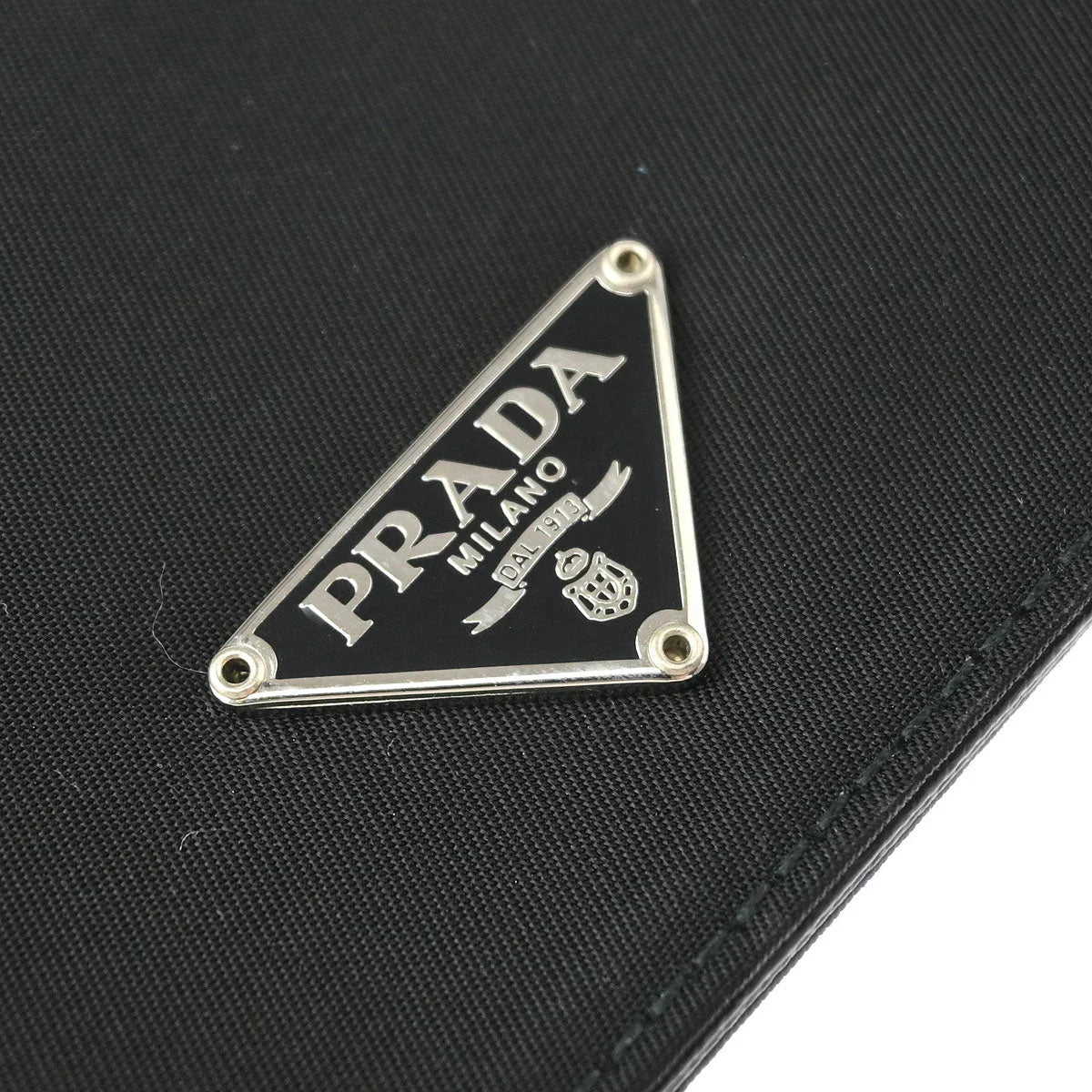Prada Black Nylon Cardholder Small Good