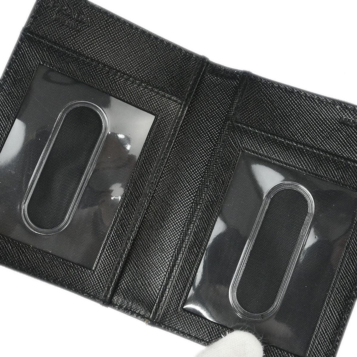 Prada Black Nylon Cardholder Small Good